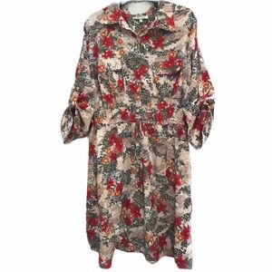 Speed Control Tropical Print Dress Size:3x